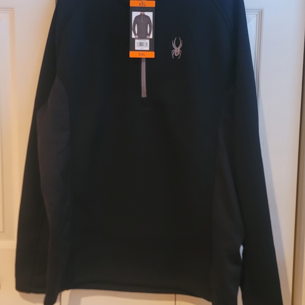 Spyder Men's Black Zip Up Sweater